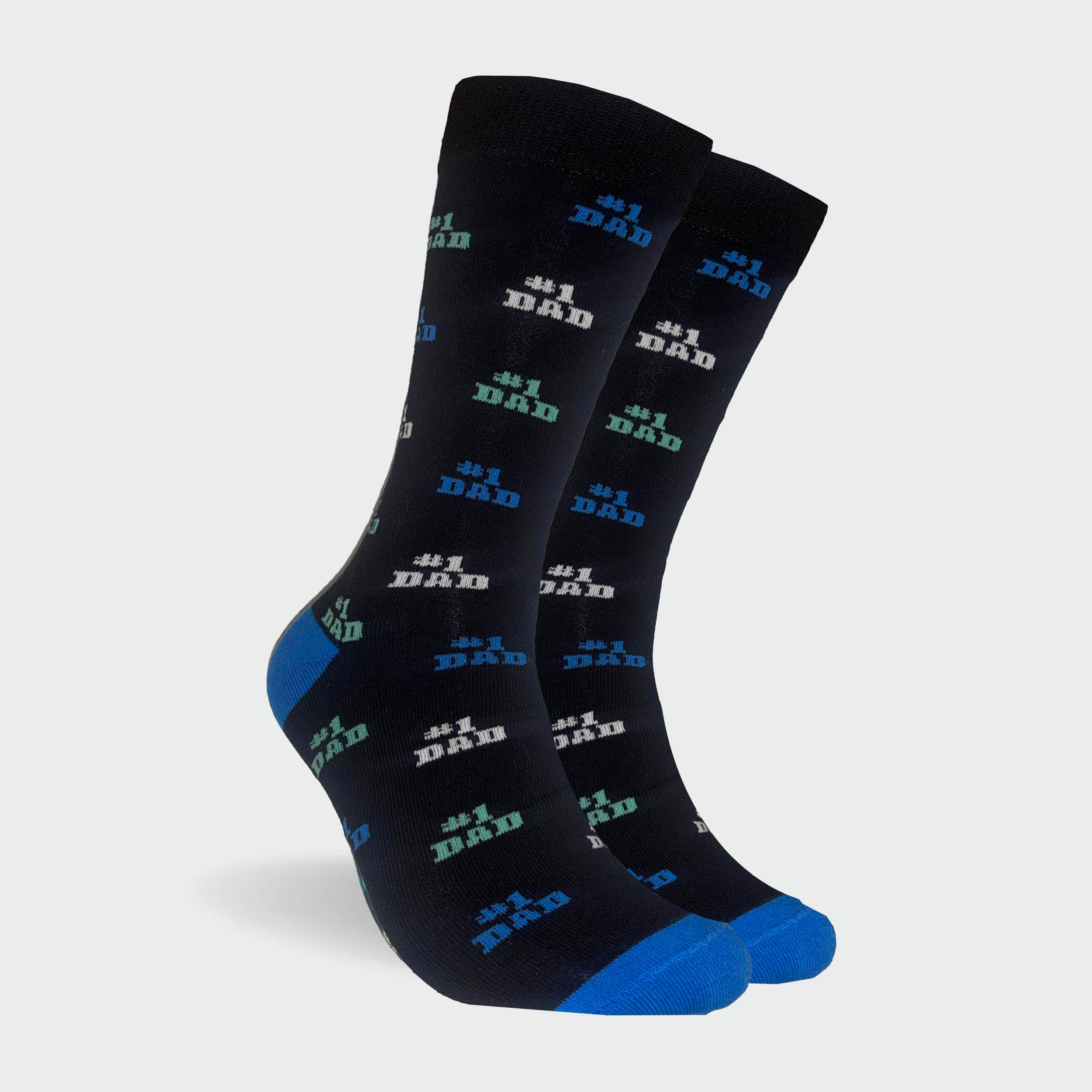 Mitchdowd Men's Socks in Number 1 Dad's Novelty Print 