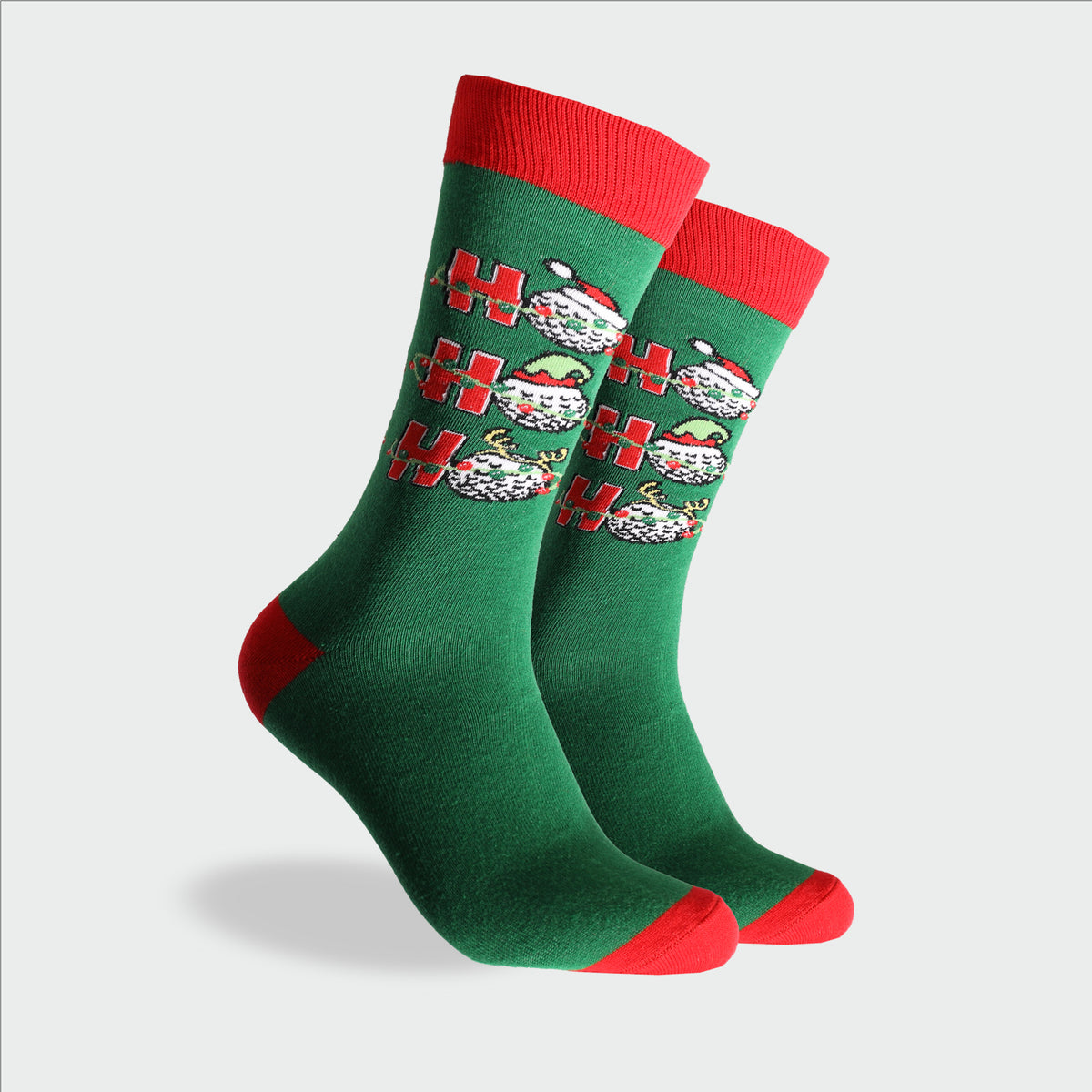 Mitchdowd Christmas Golf Mens Crew Socks