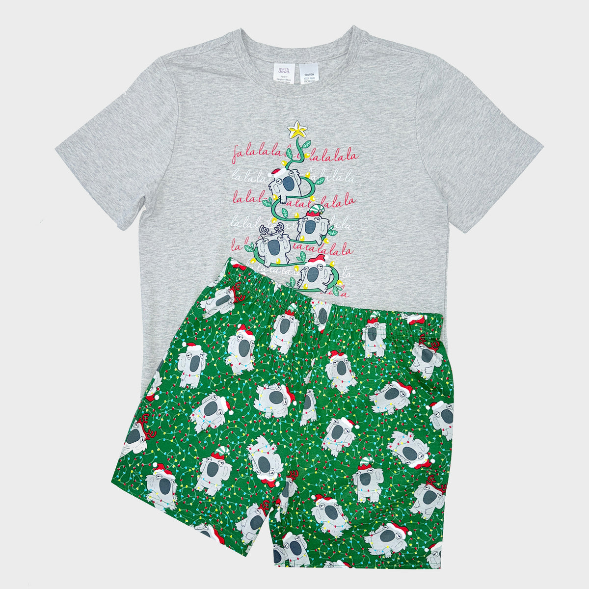 Kids Christmas Koala Men's Pyjama Set